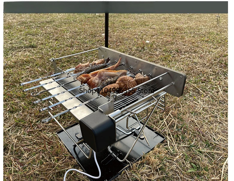 

Automatic rotary grill charcoal fire outdoor barbecue electromechanical grill BBQ