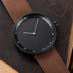 Men's Wrist Watch Simple Vintage High Quality PU Strap Student Quartz Watches 2025