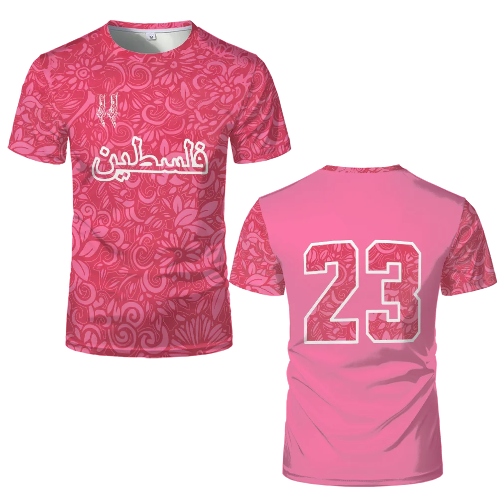 Camisetas de verano con la bandera palestina para hombre, camisetas de fútbol palestinas, uniformes de fútbol ligeros de lujo con estampado digital para adultos y niños.