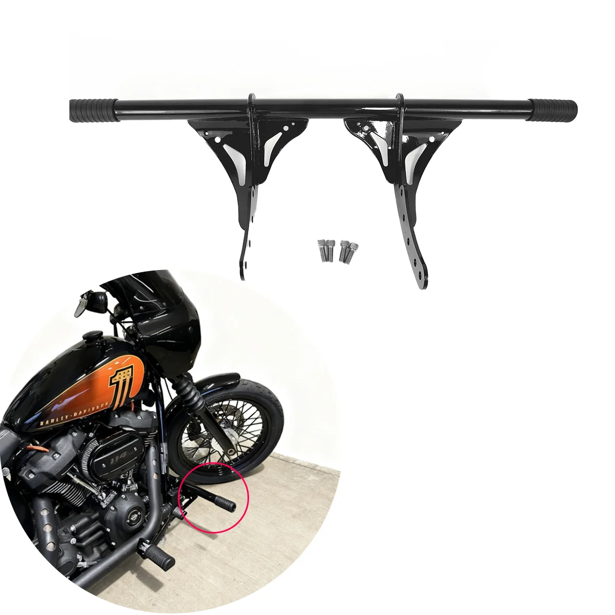 

Для Harley Softail Low Rider Street Bob Heritage Classic 2018-up Мотоциклетные бамперы Tumblr Передняя дорожная защита двигателя Краш-бар