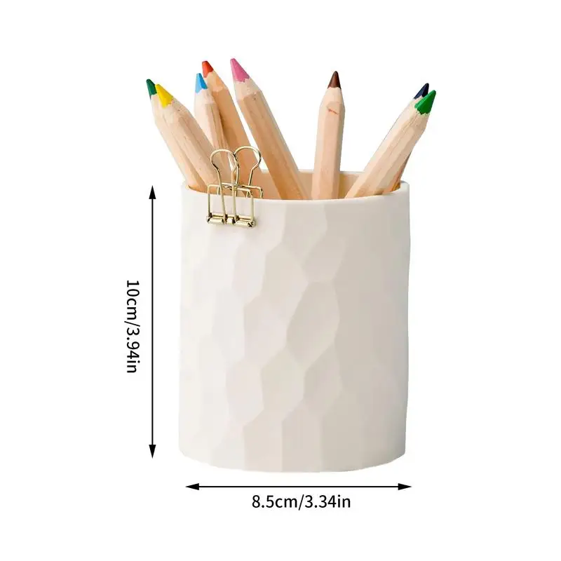 Pen Stand Round Desktop Organizer For Stationery Storage Pen Holder Silicone Pen Holder Students Supplies Pencil Holders Gifts