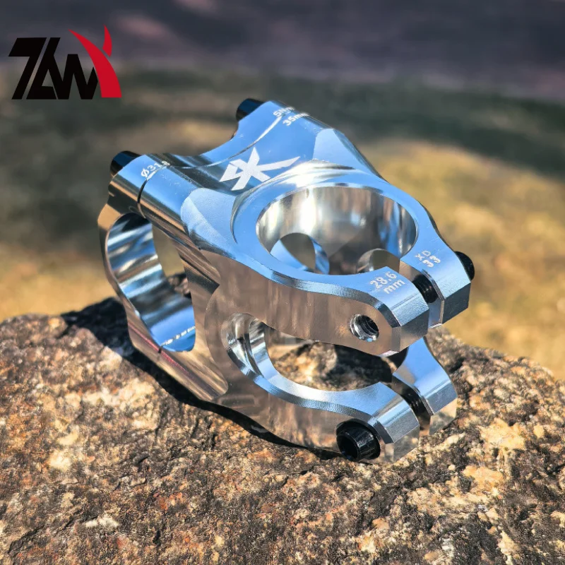 Adjustable MTB Bike Stem 35mm Steerer 31.8mm Clamp CNC Hollow Out Short Reach Black/Red Anodized Bicycle Handlebar Parts