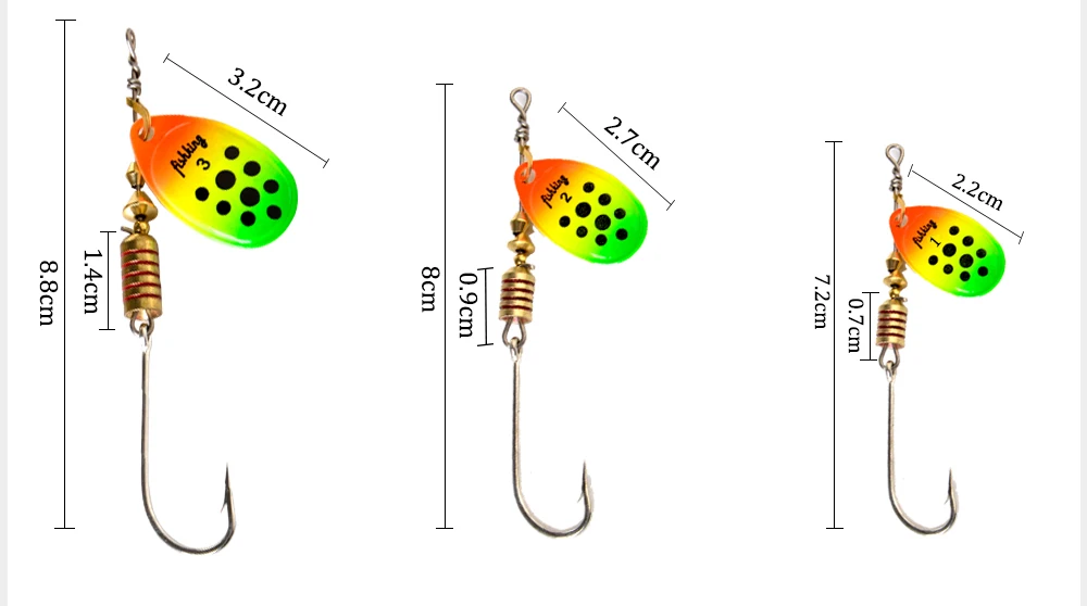 NGB Angelköder Spinnerbait Einzelhaken 4,1g 5g 7,8g 10,5g 15g Spoon Bass Hardbaits mit hochwertigem Haken für Hecht und Karpfen – Detail 6