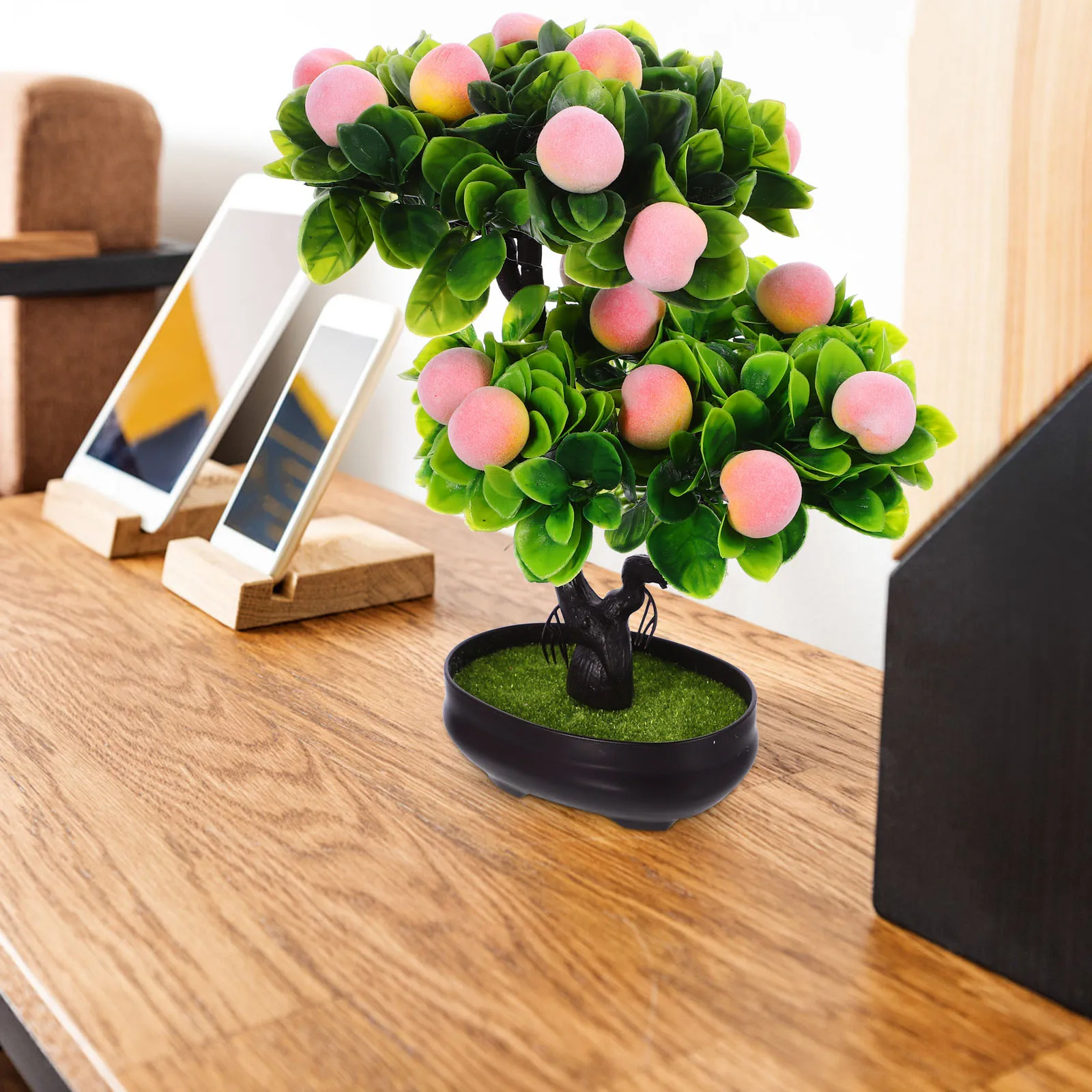 Artificial Fruit Tree With Pot Realistic Faux Fruit Plant Decor For Home Wedding Party Desktop Centerpiece Simulation