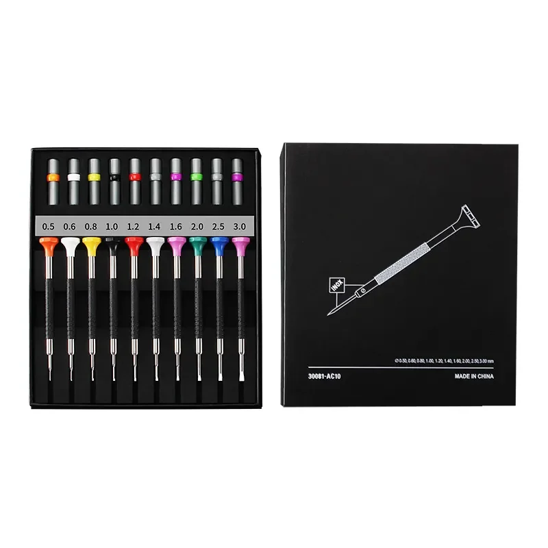 Watch Repair Tool Kit Precision Screwdriver Set for Watch Glass Replacement Manual Hardware Tools 10pcs