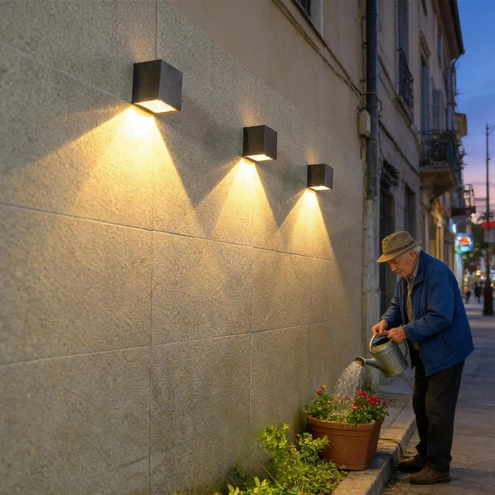 

Солнечные уличные настенные светильники, водонепроницаемая солнечная лампа, декоративный настенный светильник для пейзажной дорожки, уличный забор, патио, крыльцо, заднего двора