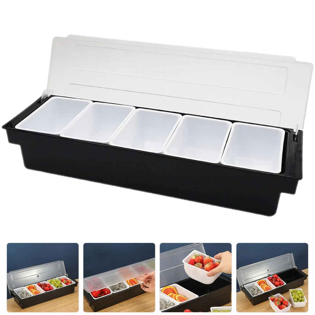 

Plastic Serving Box Compartment Snack Container For Party Fruit Candy Organizer Bar Condiment Case Dried Fruit Storage