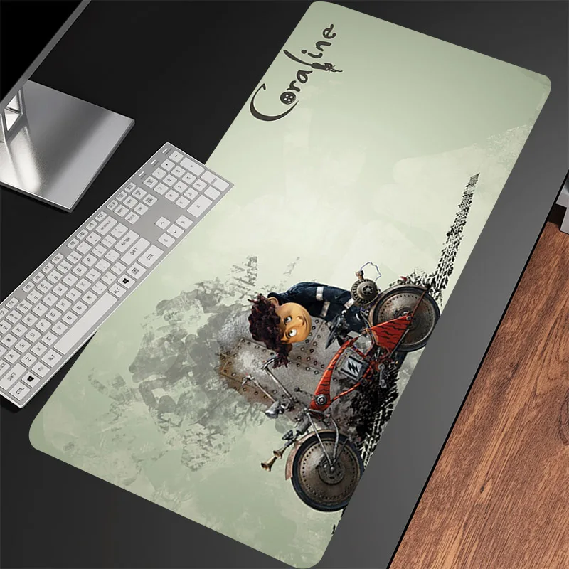 Mouse Pads Custom Keyboard Anime Horry C-Coralines Mousepad Large Office Table Mat Gaming Laptop Non-slip MousePad Carpet