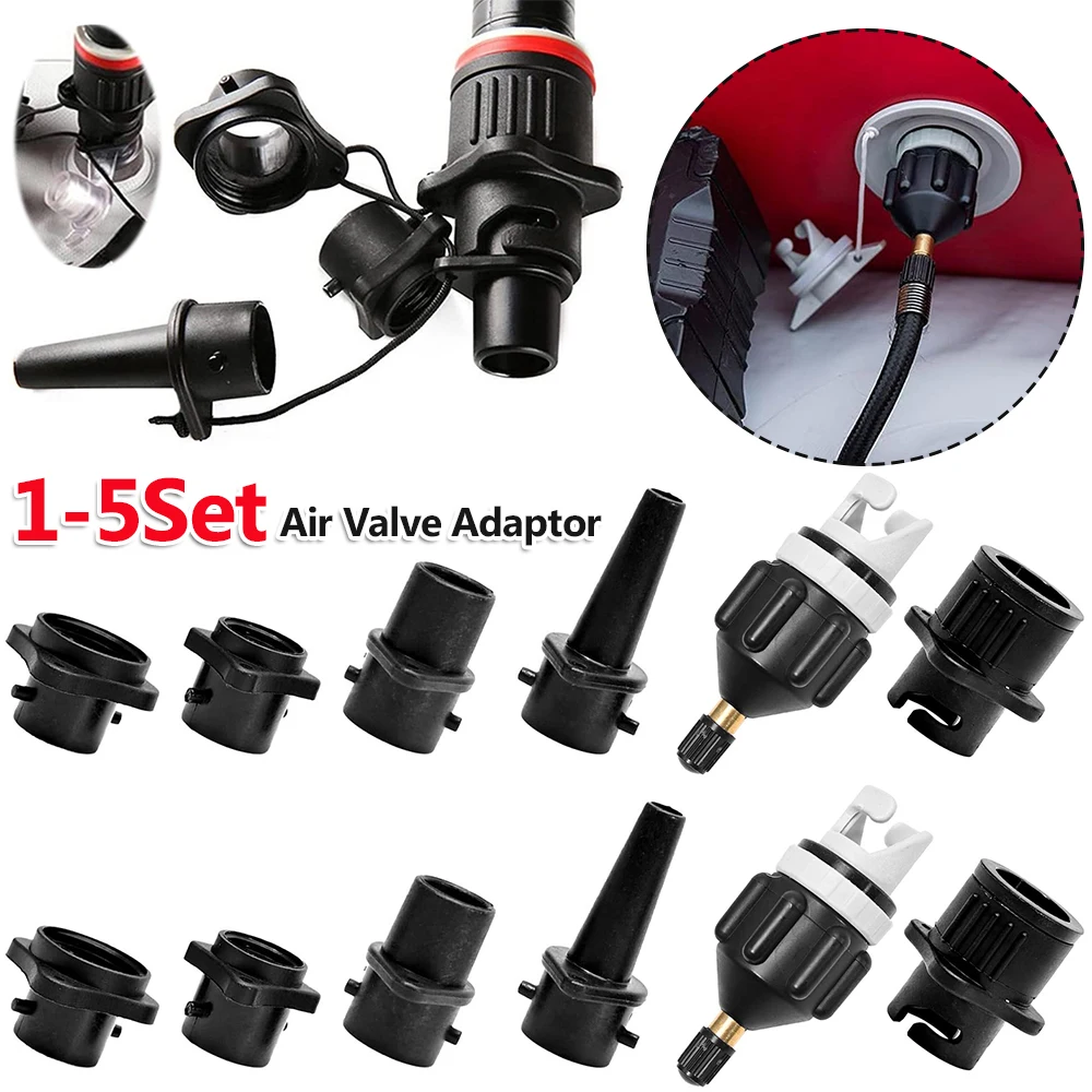 Air Valve Adaptor Wear-resistant SUP Board Inflatable Pump Adapter Paddle Boat Kayak Air Valve Pump Connector for SUP Board Boat