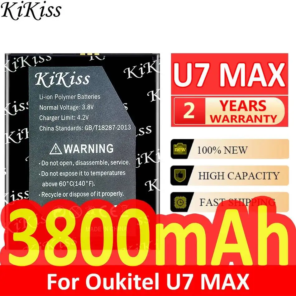 

Stable Mobile Phone Battery 3800mAh For Oukitel U7 Max