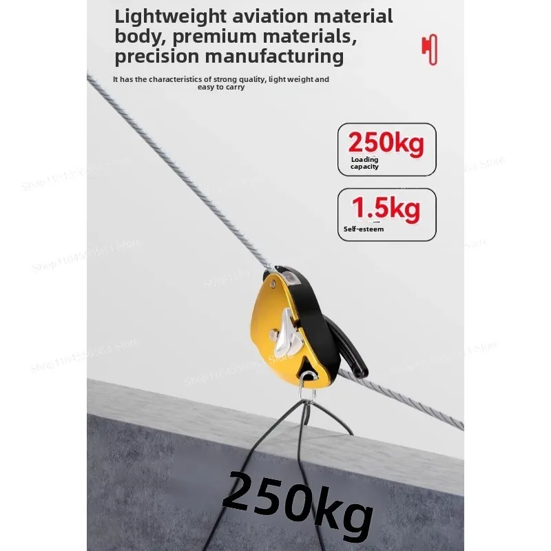 

Electric Rope Ascender - 200kg/440.92lb Capacity, Aerial Climbing Device for Rock/Wall Climbing & Fall Protectiona