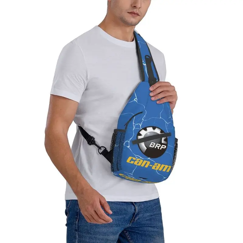 BRP ATV Can Am Logo Sling Chest Bag, mochila de hombro cruzada personalizada para hombres, mochila de viaje