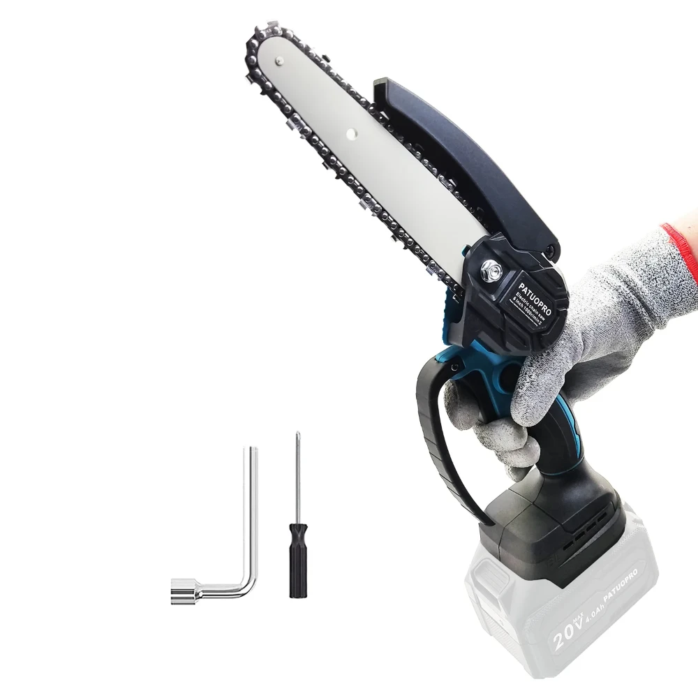 6 Inch Brushless Chainsaw Cordless Handheld Chain Saw Wood Cutting Tree Trimming Power Tools fit Makita 18V Battery(No Battery)