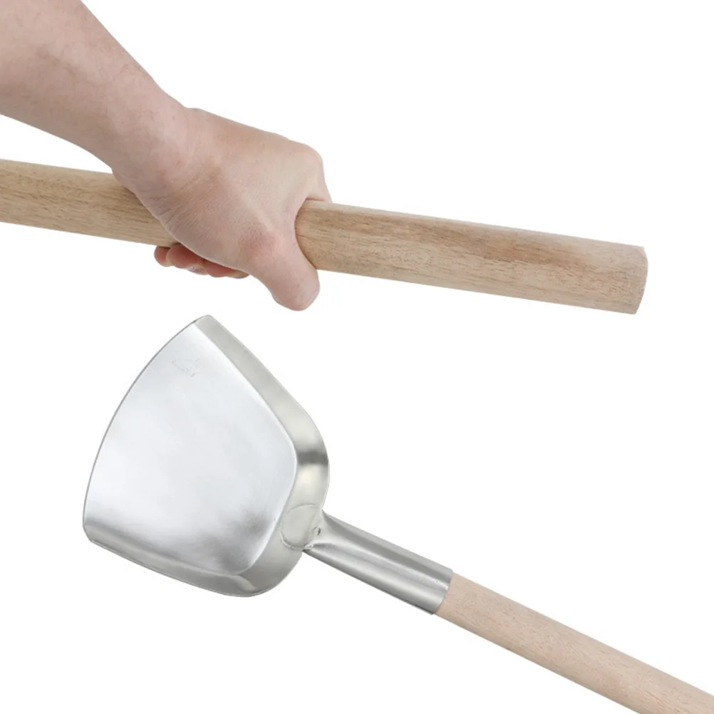 

Stainless Steel Spatula Long Wood H Pan Cooking Utensils Kitchen Gadgets Stainless Shovel Non Stick Pot Tools