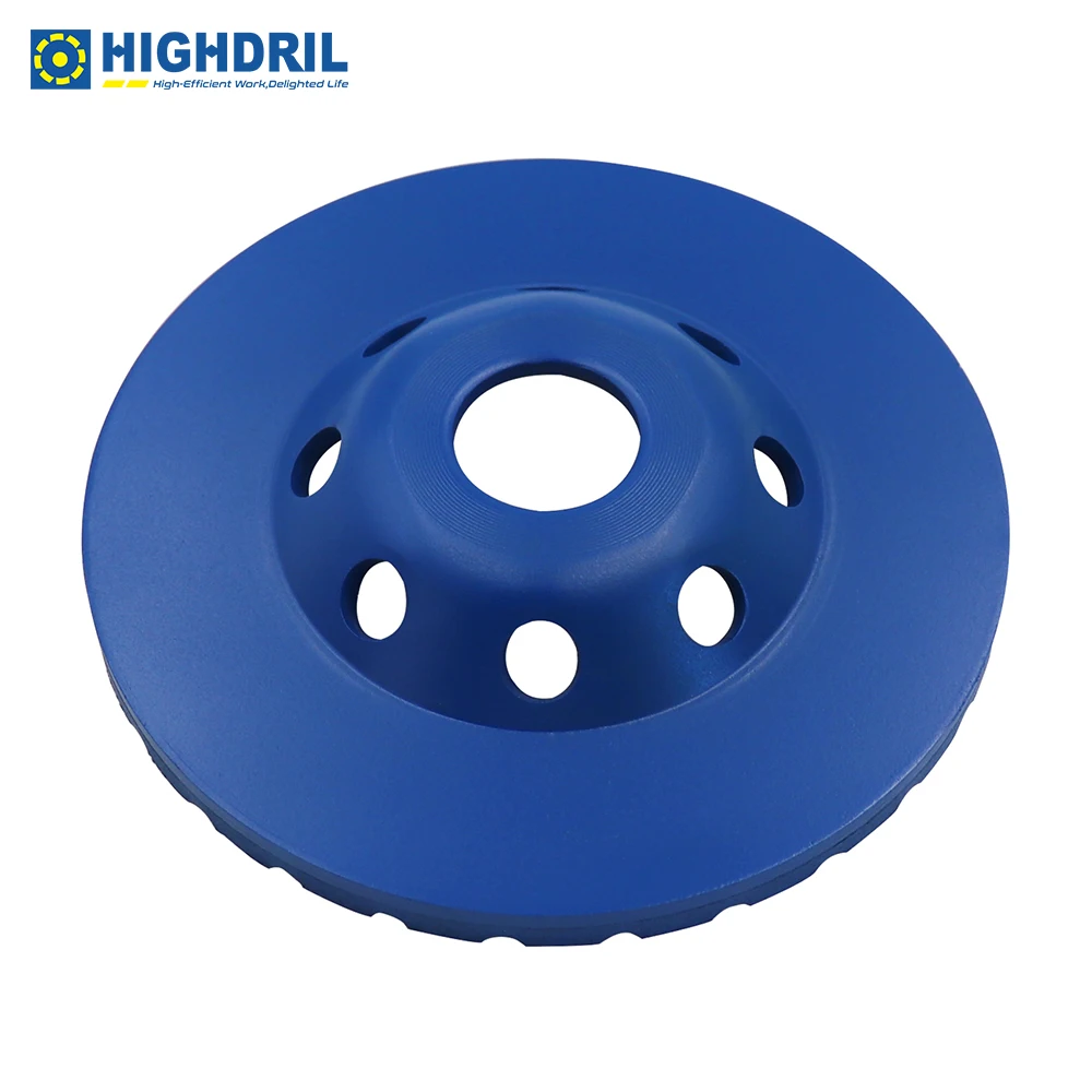 HIGHDRIL 1pc 100/115/125mm Diamond Grinding Discs Cutting Wheels For Concrete Masonry Stone Marble Polishing Tools Turbo Cup