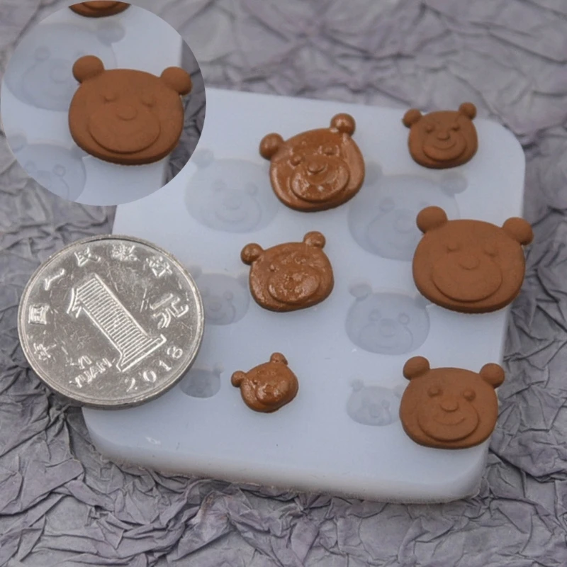 

3D Stereo Silicone Mold Little Bear Handmade Ornament Crafts Suitable for Epoxy Resin Mold Diy Crafts Jewelry Making Home Decor