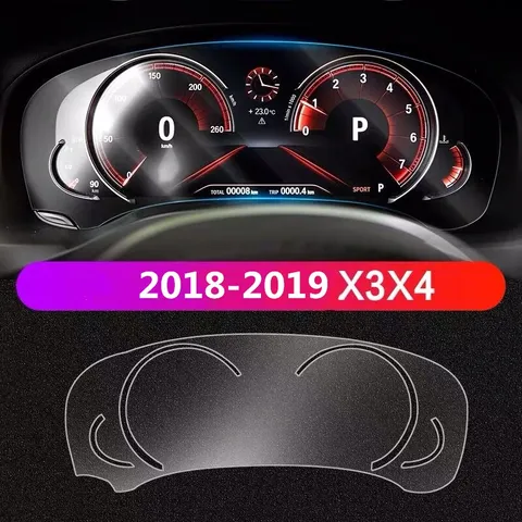 2018-2021 Автомобильная термополиуретановая панель для вождения приборная панель Защитная крышка HD наклейка пленка для BMW X3 X4 G01 30D аксессуары