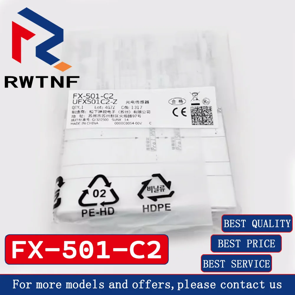 Nuevo sensor amplificador de fibra FX-501-C2 genuino, stock de almacén 100% original