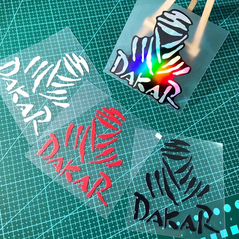 1PC Dakar Desert Rally Motocross Stickers Racing Style Waterproof for Motorcycle Front Fairing Fuel Tank Scooter Vinyl Decals image 4
