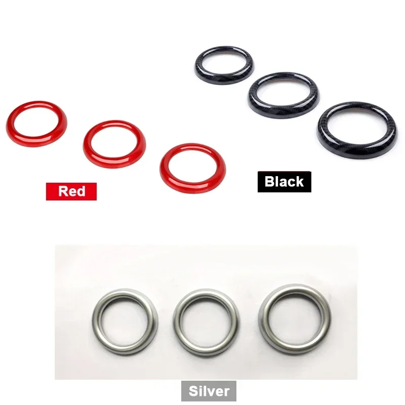 AC Outlet Ring Decoration Air Conditioning Vents Trim Stickers Covers For Mazda CX3 CX-3 2016-2018 2021 2022 2023 Accessories view 5