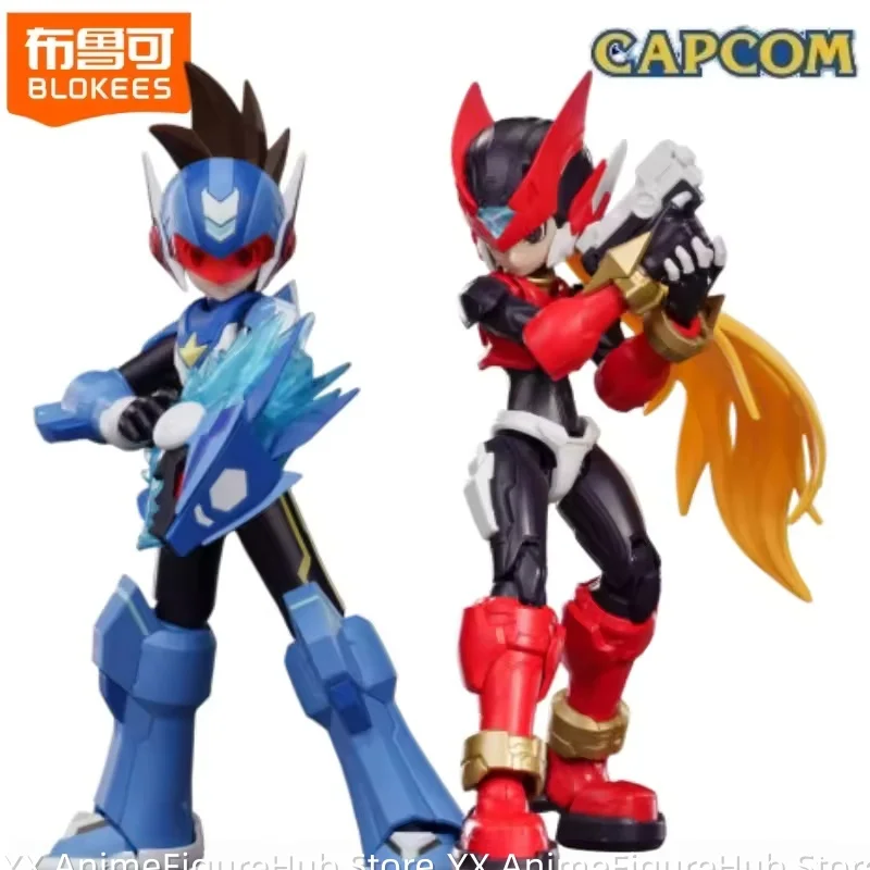 BLOKEES Megaman Starforce Beyond Edition Building Block Man ZERO Movable Assembly Collectible Model Ornament Birthday Gift