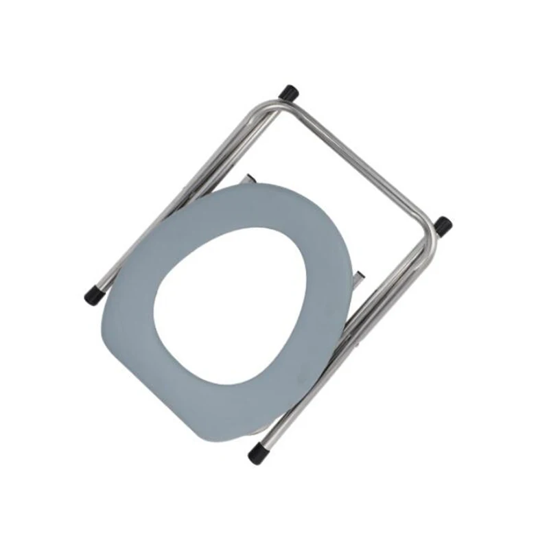 Portable Toilet for Camping, Stainless Steel Emergency Toilet and Travel Toilet, Folding Seat For Potty Chair