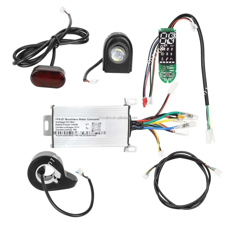 Applicable to Xiaomi M365 Electric Scooter Accessories 36V 350W Electric Scooter Controller Board Kit with Dashboard Accelerator