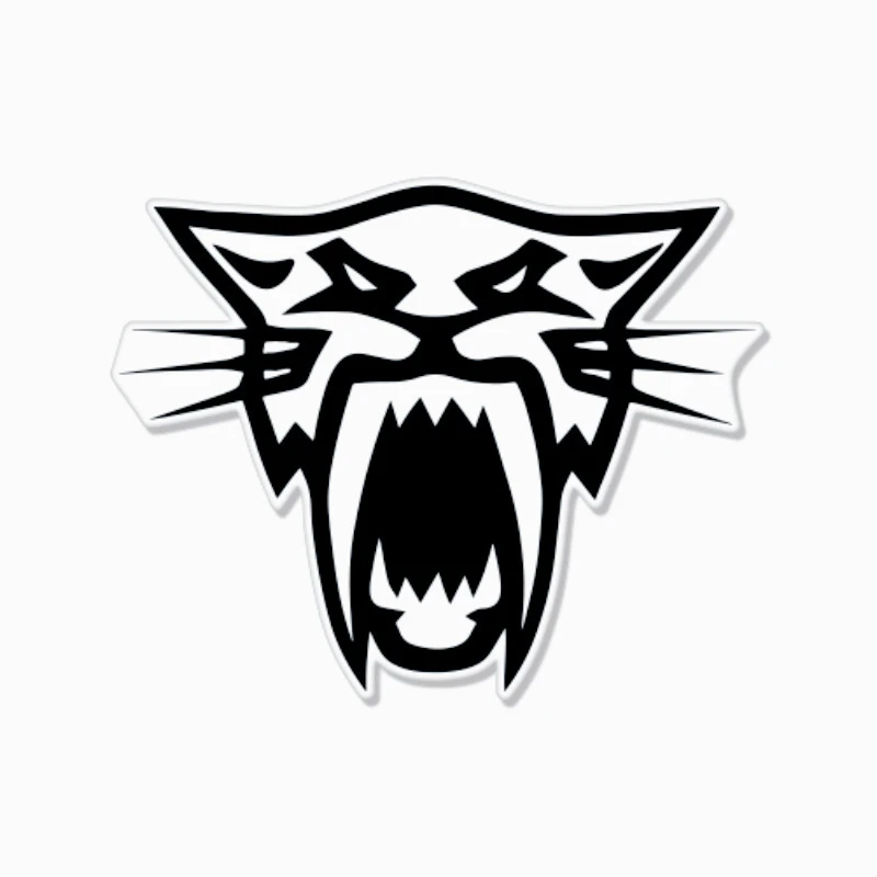 

Наклейки для украшения автомобиля ДЛЯ Tiger Fangs, наклейка на бампер автомобиля, наклейка 20 см, ПВХК