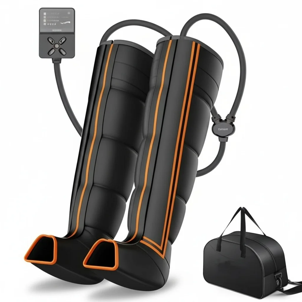 

Cordless Recovery Boots, ABS Air Compression Leg Massager, Full Leg Compression Boots, Sport Recovery Massager for Home Use