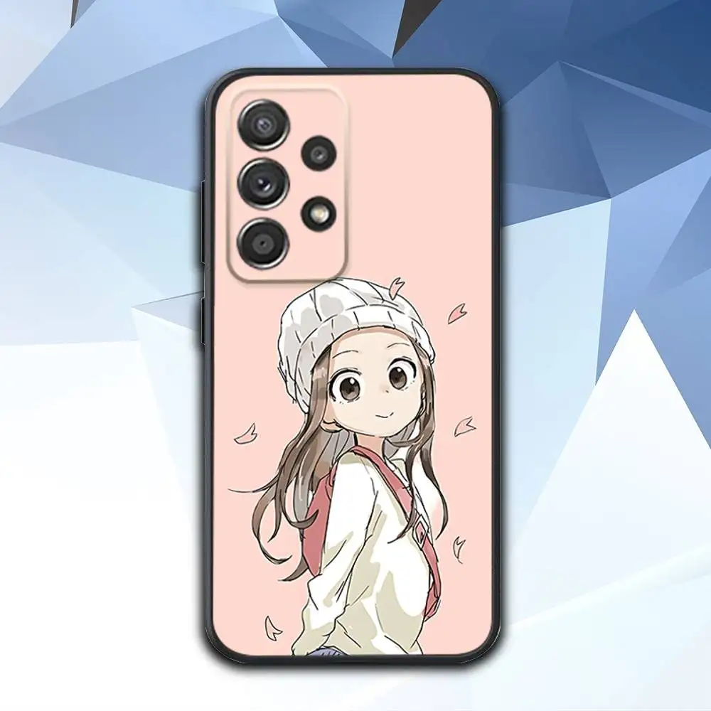 حافظة هاتف لهاتف سامسونج S 25,24,23,22,30,21,10,9,Ultra,Plus,Lite,FE,4,5 G حافظة Karakai Jozu no Takagi San Black #4