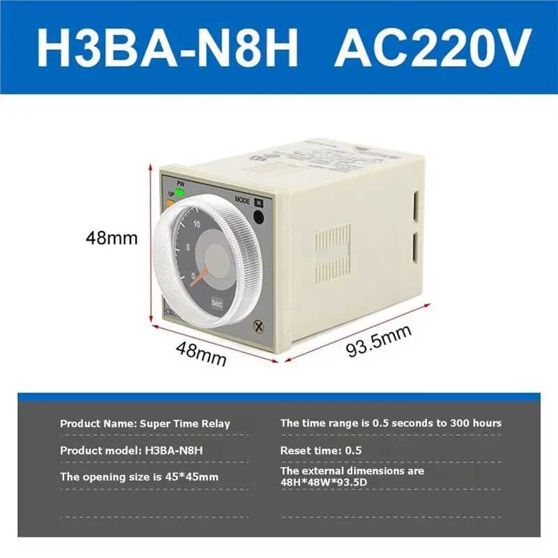 ABKJ-H3BA-N8H Industrial Timer Relay Solid State Time Delay Relay