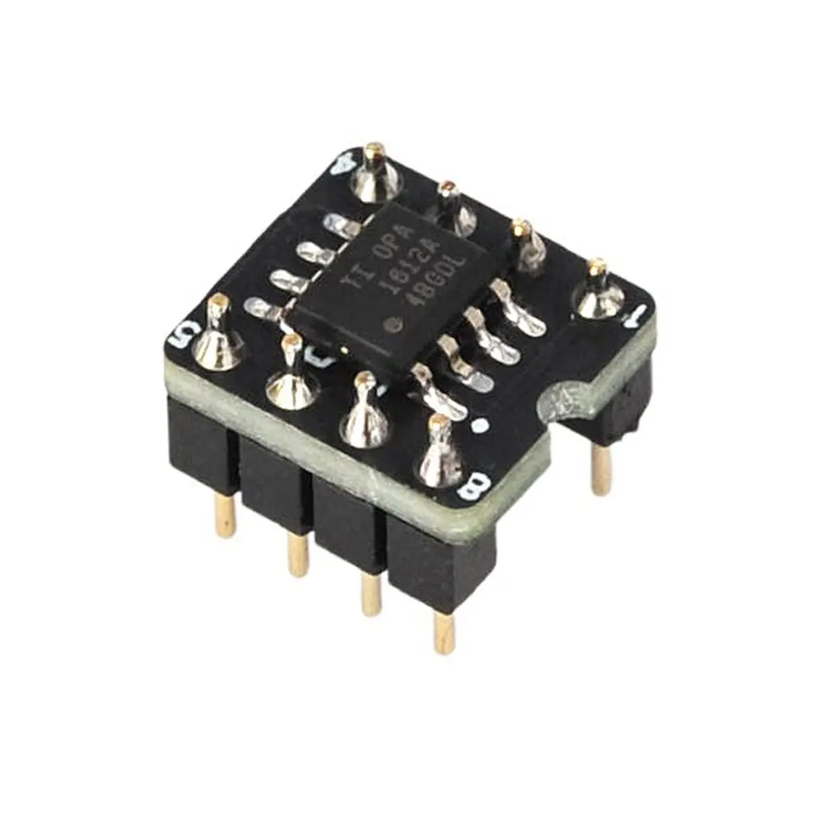 OPA1612 Dual Op Amp Ultra-Low Distortion (0.000015%) Dual Operational Amplifier, SMD to DIP, Thickened Pins