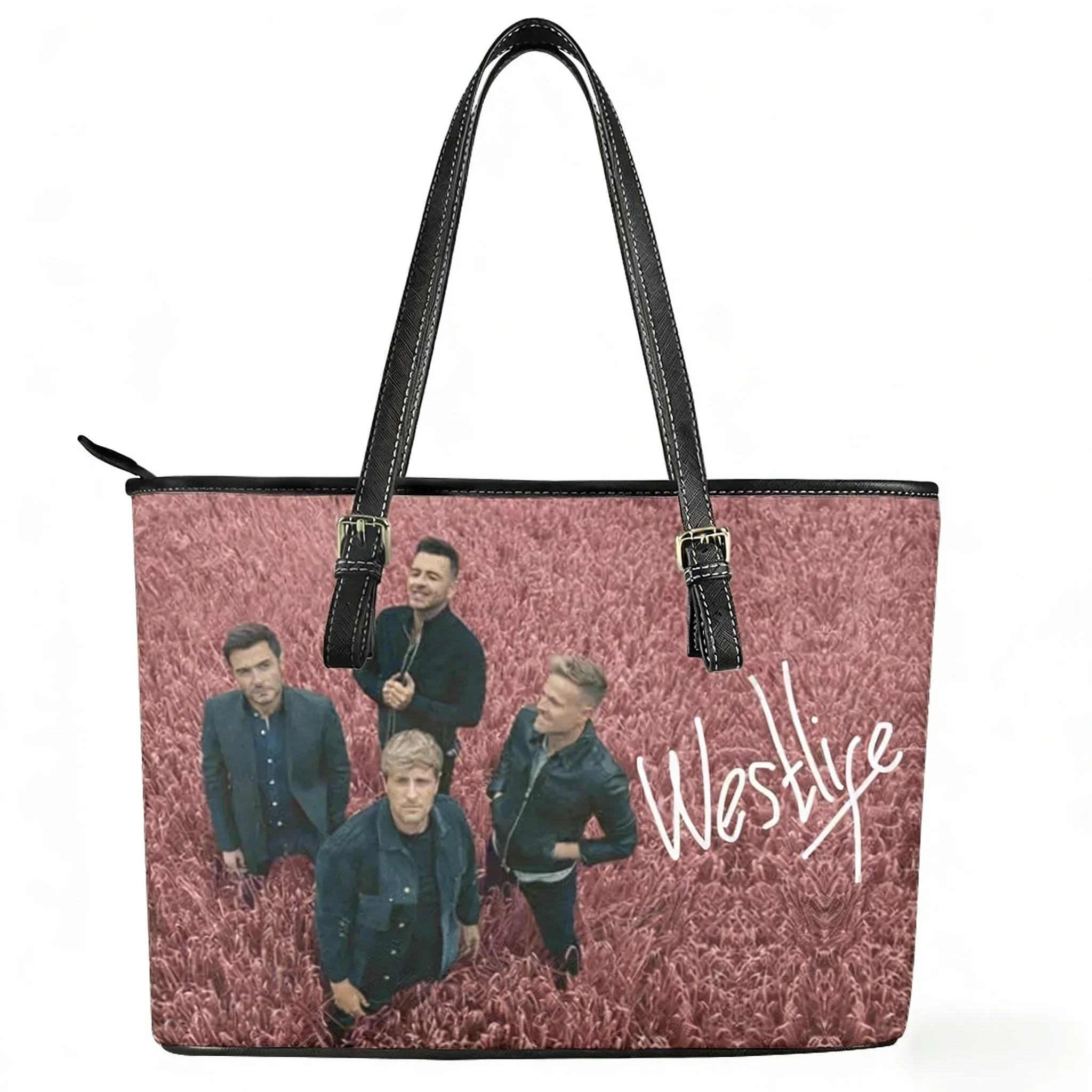 

Westlife Pop Band Custom Handbag Womens Mens Personalized Tote Bag Shoulder Bag Business Leather Purse Travel Bag Gift