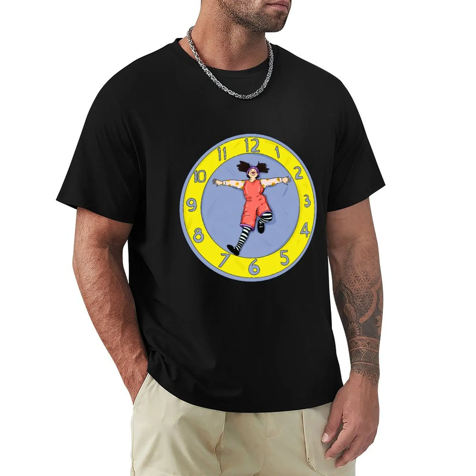Clock stretch T-Shirt Lightweight Sport Basic T-Shirt