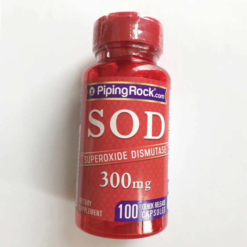 PipingRock SOD Superoxide Dismutase 300 mg 100 Capsules