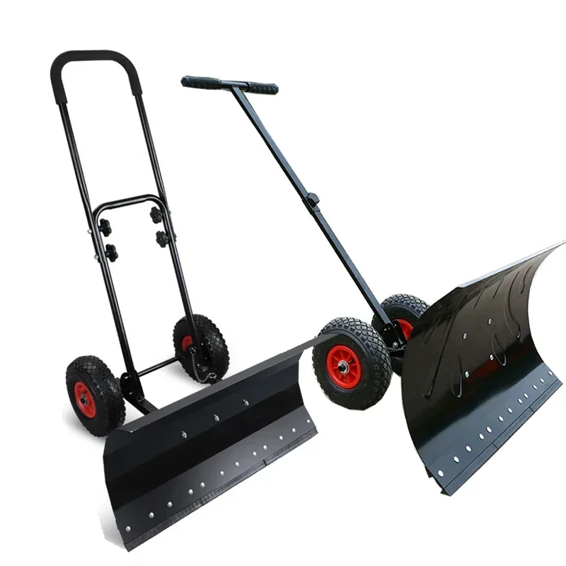 Wheeled Hand Push Ice Scraper Shovel Large Snow Removal Tool Vehicle Snow Removal Machine with Wheels