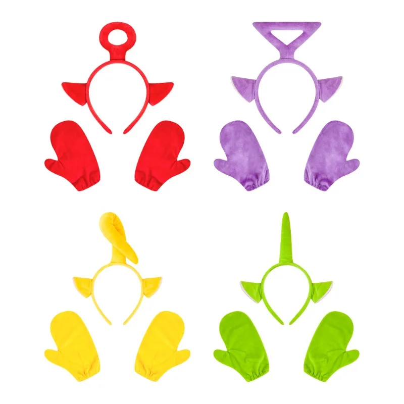 

Hot Cartoon Teletubbies Series Hairband and Gloves Creativity Exquisite Cute Wash The Face Headband Girls Gift