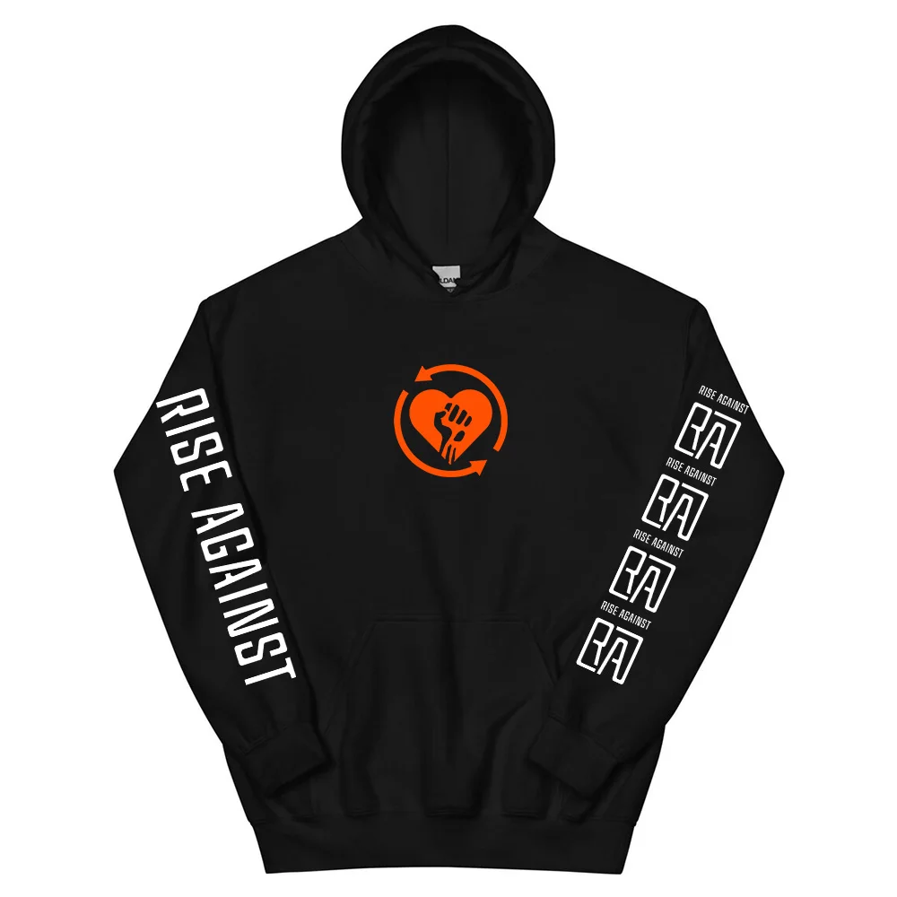 

2025 Heartfist RA Printing Hoodies RISE AGAINST RICOCHET Album Sweatshirt Long Sleeve Pocket Unisex Streetwear Men Clothing Top