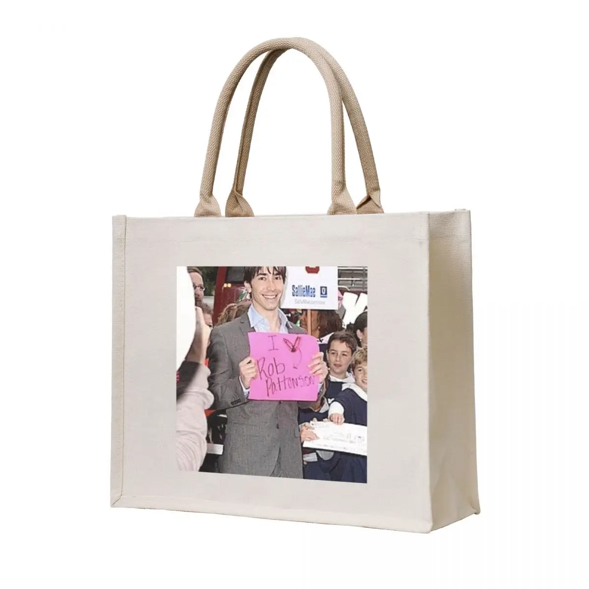 

i love robert pattinson Tote Bag tote bag woman reusable grocery bags Portable shopping bag Women's tote