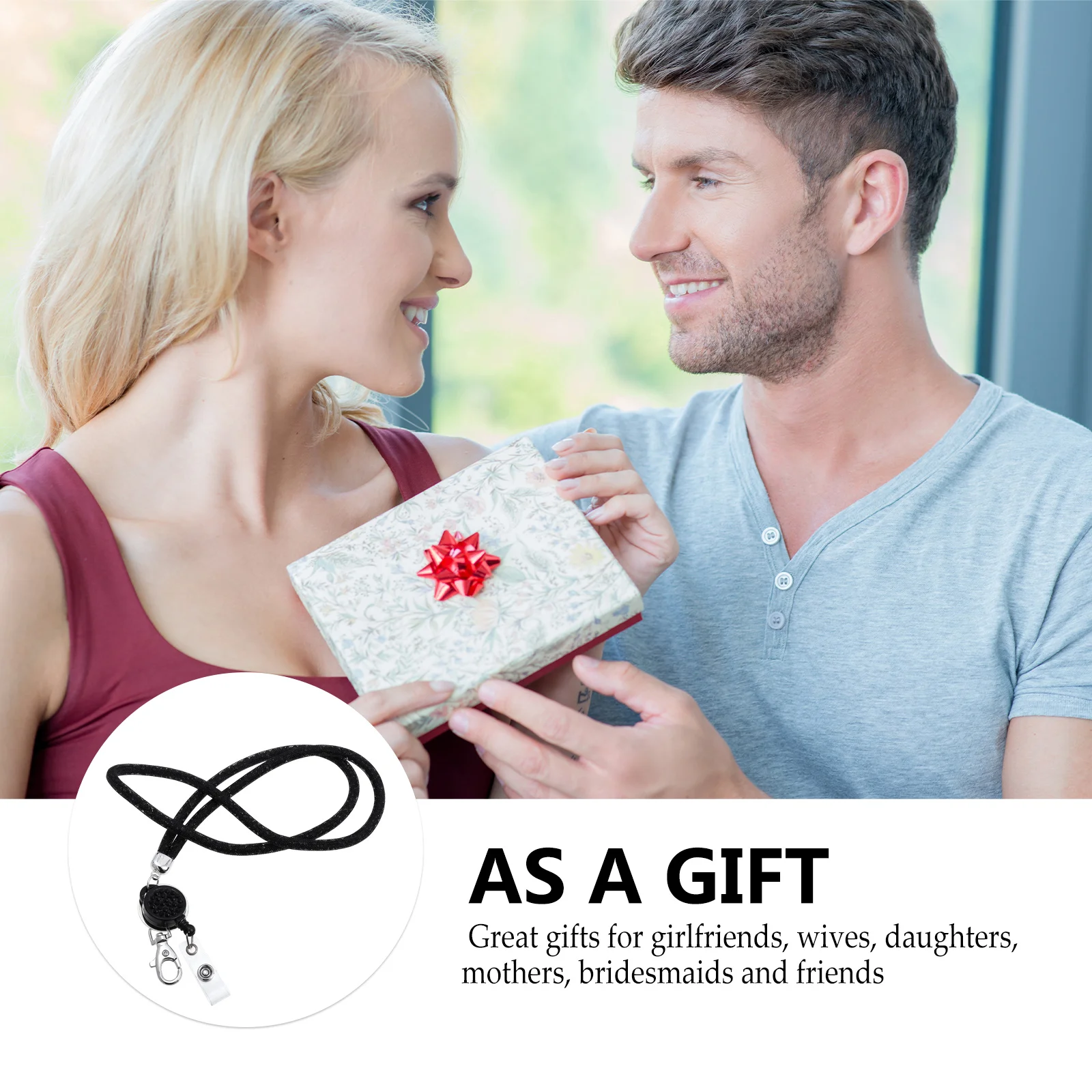 

Breakaway Phone Lanyard Shiny Neck Strap Retractable Badge Holder Key Ring Work Permit Id Card String Phone Lanyard