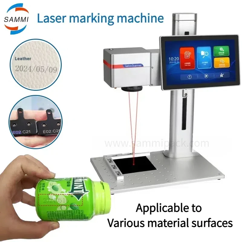 Tragbare 10-Zoll-Laser-Codierungsmaschine zum Markieren von Metall, Edelstahl, Gold