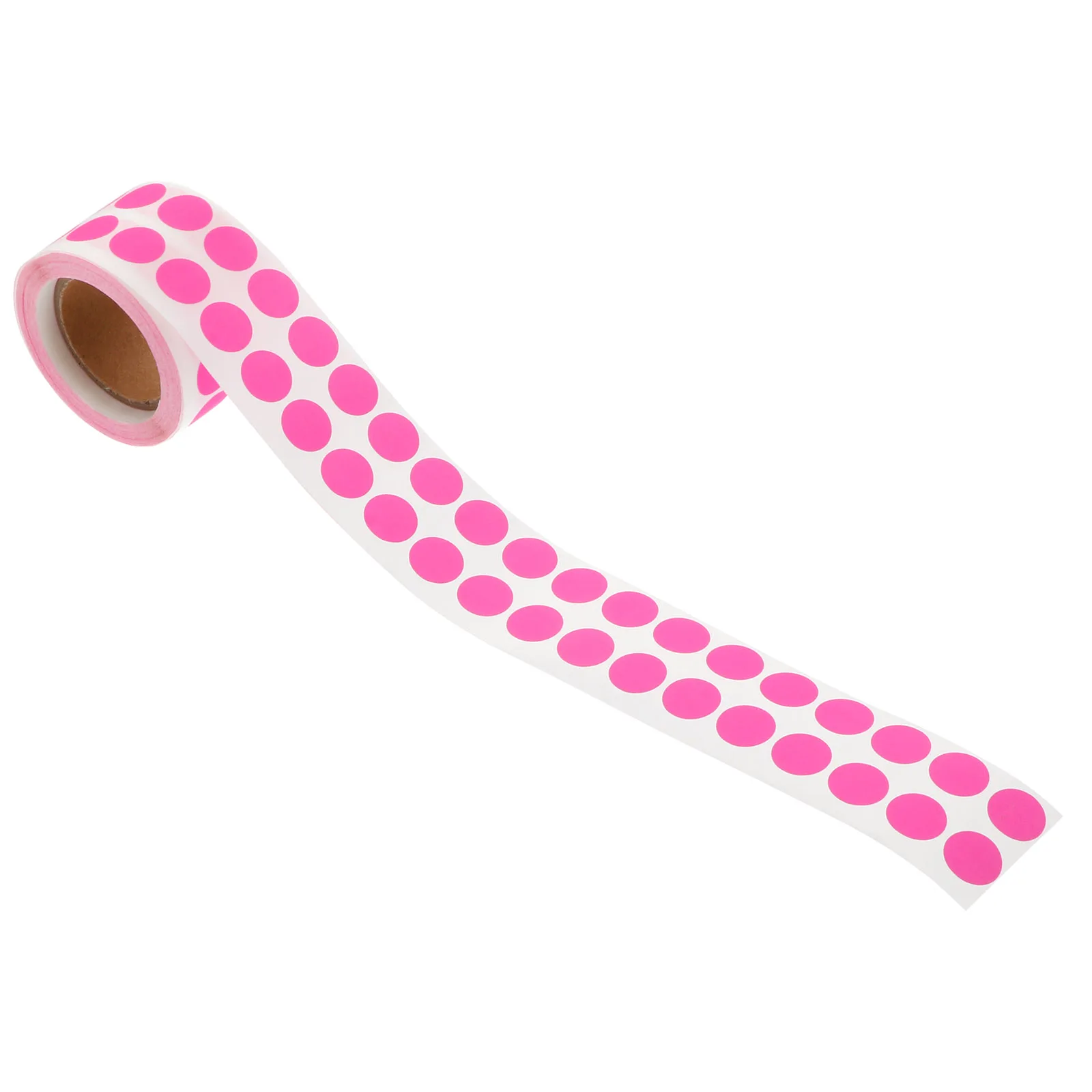 

1 Roll Fluorescent Dot Stickers Self-Adhesive Colored Label Tags For Scrapbook Diary Party Decorative Use Folder Label Stickers