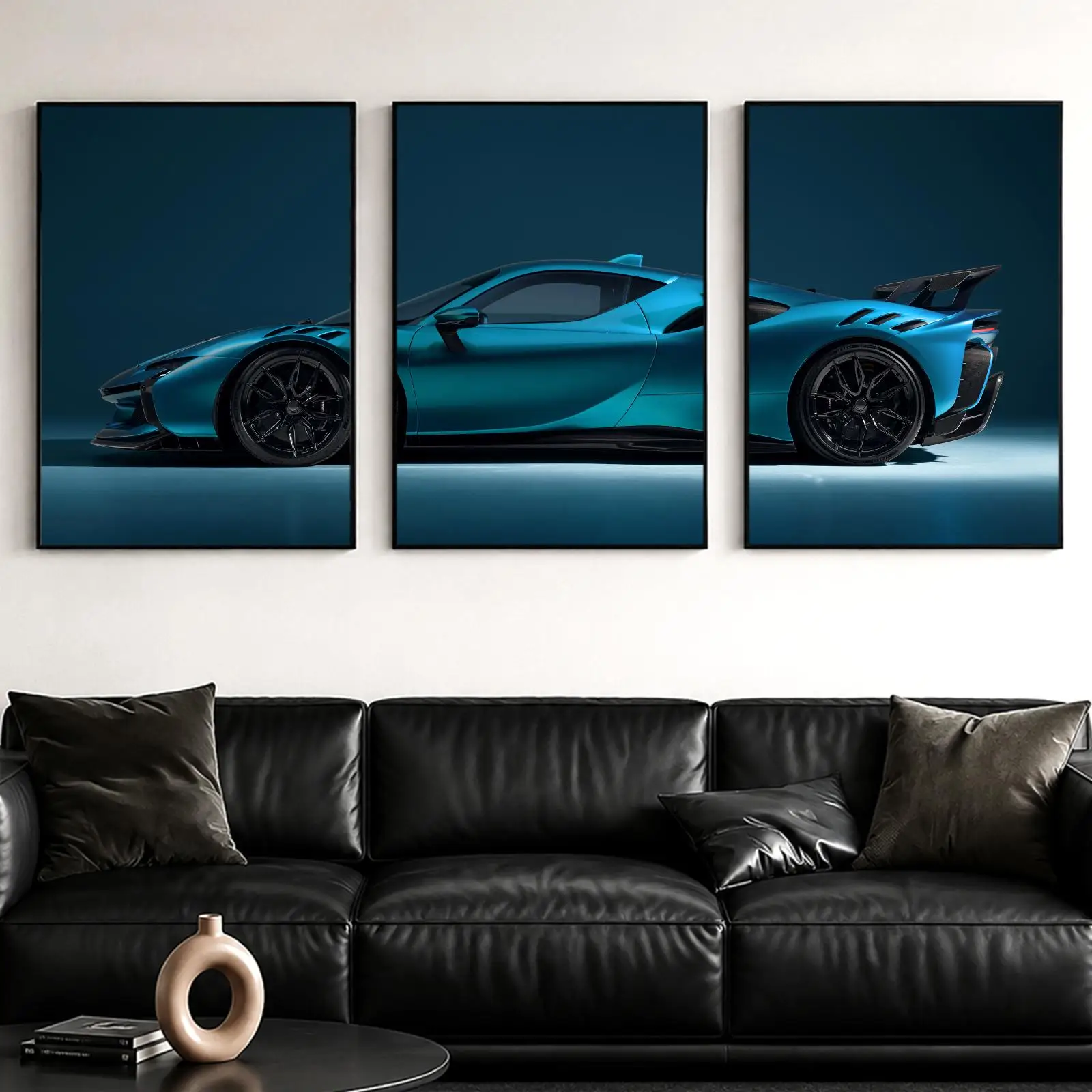 S-SF90 Hybrid Car Painting Calligraphy Canvas Poster Set Wall Art Prints for Bedroom Living Room Home Decor Art Gift