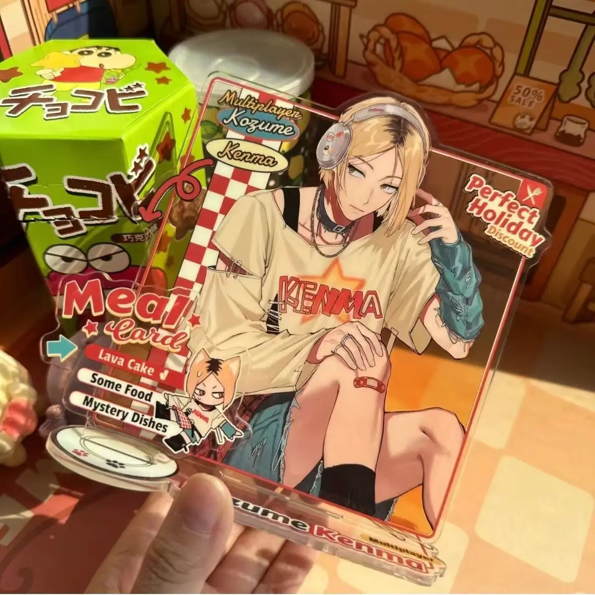 

anime Haikyū!! acrylic stand Kenma Re-Creation figure desk ornaments Iwaizumi doll Tsukishima statue Yamaguchi accessory toys