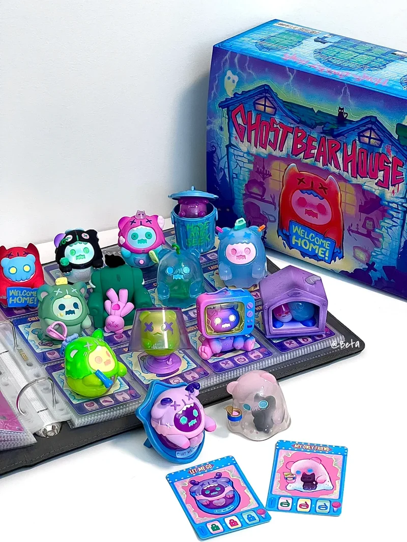 

Unicorn Shinwoo Ghost Bear Hide And Seek Series Mystery Boxes Desktop Room Ornament Doll Cute Fans Blind Box Birthday Toys Gift