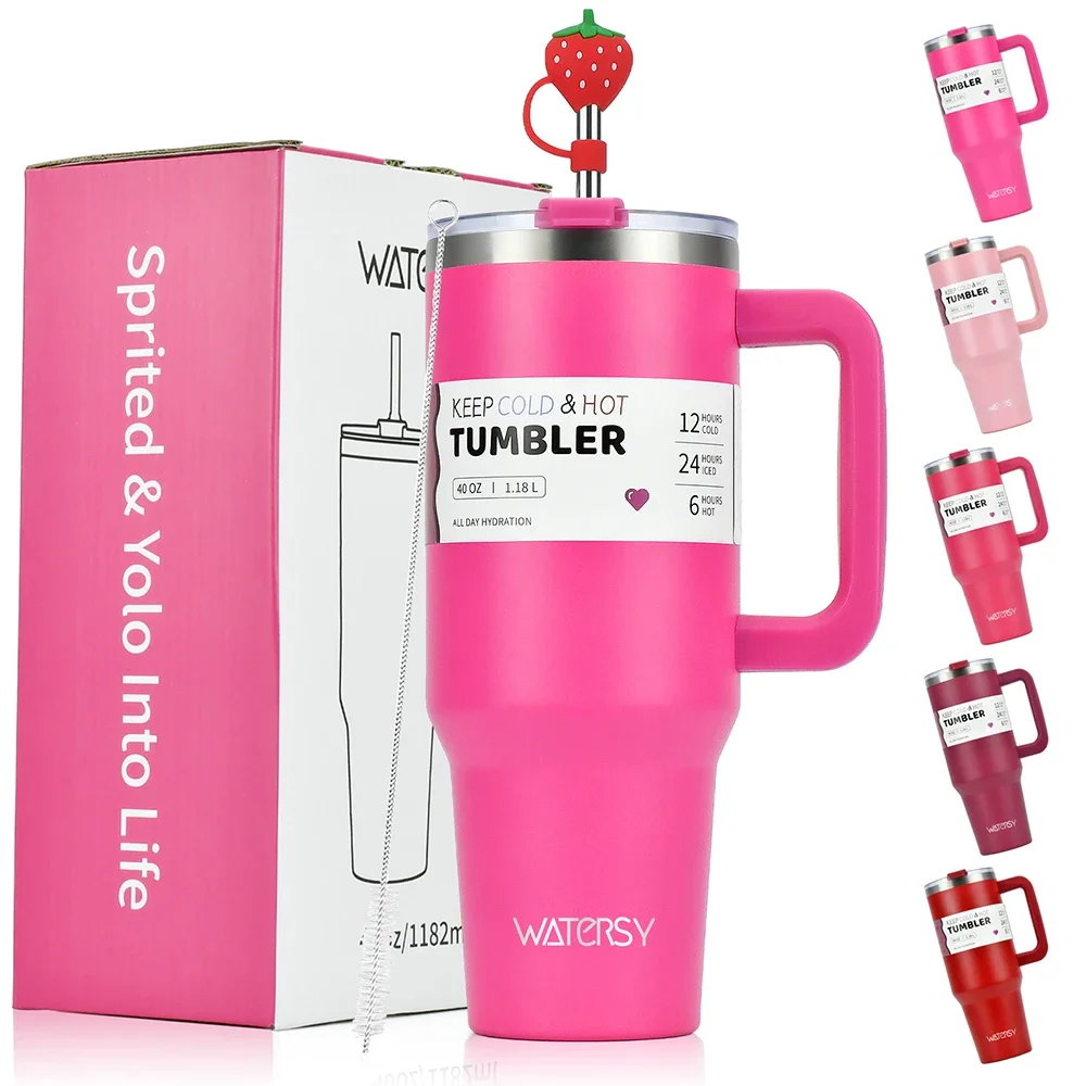 30oz/40OZ Edelstahl Tumbler Große Kapazität Thermoflasche Doppelte Isolierflaschen Halten Kalt Thermoskanne Tasse DIY Geschenk Becher Flasche