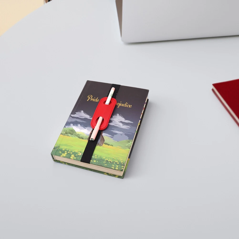 6pcs Notebook Pen Holder Elastic Band PU Protective Fountain Small Bag Travel Accessories Storage Solution