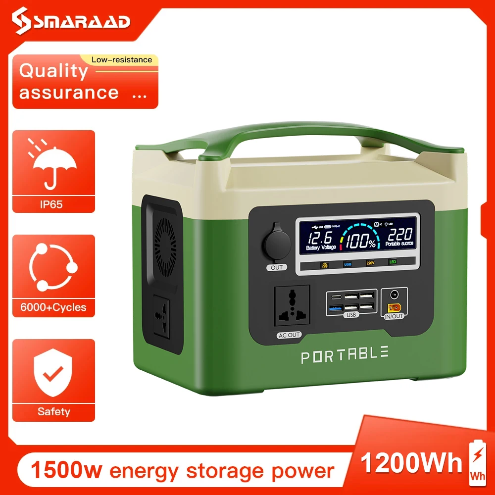 

Large Capacity Portable Energy Storage 220V 1500W Portable Charging Station Outdoor Camping Emergency Energy Storage boiler