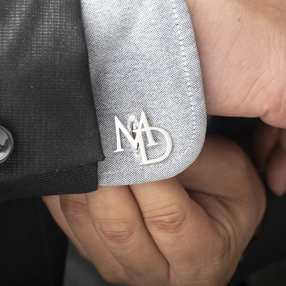 Custom Cufflinks for Men Personalize Customize Stainless Steel Letter Shirt Suit Cufflinks Groom Best Man Wedding Jewelry Gifts