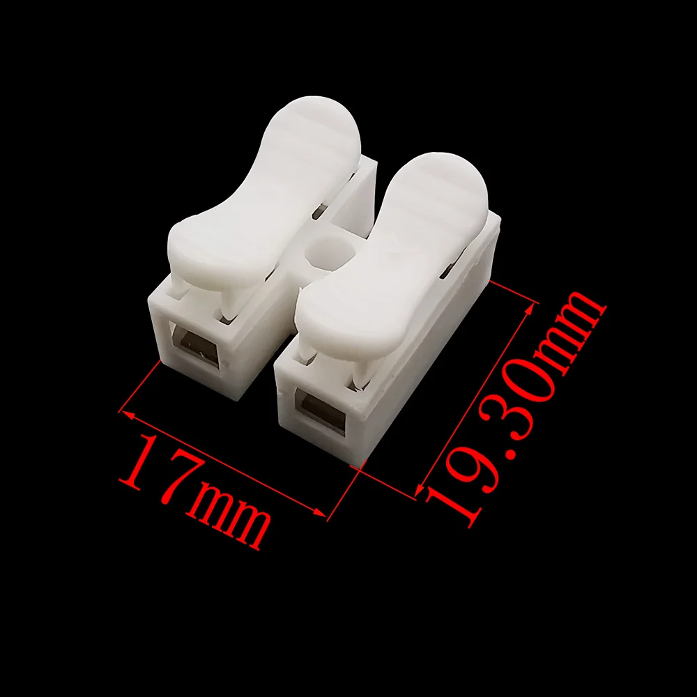 30Pcs/lot CH2 2 Pin CH3 3 Pin Quick Splice Lock Wiring Connector Electrical Cable Terminals for Easy Safe Splicing Into Wires